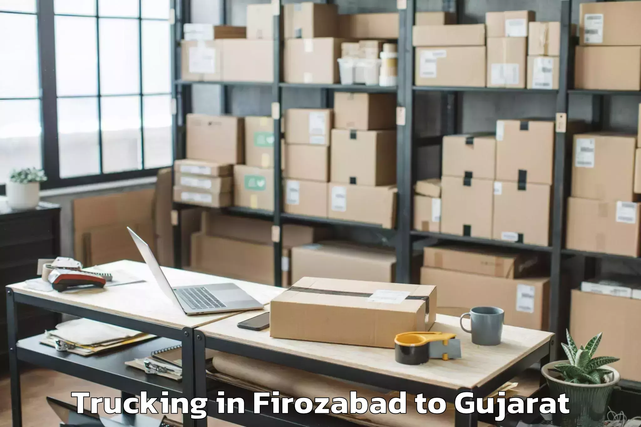 Book Firozabad to Sikka Trucking